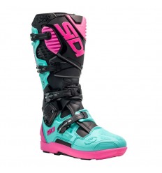 Botas Sidi Crossfire 3 Srs Negro Verde Mint Rosa |BOSOF32178|