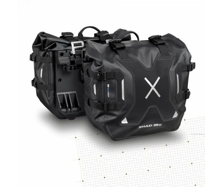 Alforjas Shad Impermeables Terra Tr30 Negro |X0TR30|
