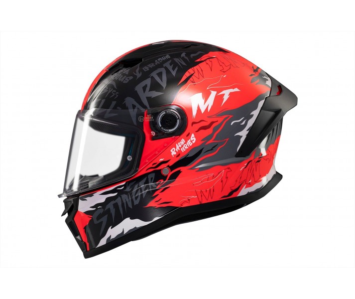 Casco Mt Stinger 2 Ardent C5 Negro Rojo Brillo |1334B702511|