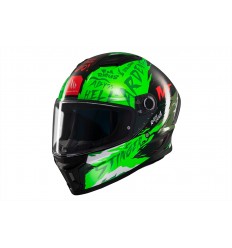 Casco Mt Stinger 2 Ardent C6 Negro Verde Fluor Brillo |1334B702611|