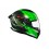 Casco Mt Stinger 2 Ardent C6 Negro Verde Fluor Brillo |1334B702611|