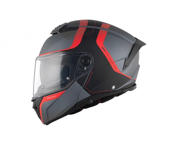 Casco Mt Atom 2 Sv Emalla B15 Gris Rojo Mate |1335B231152|