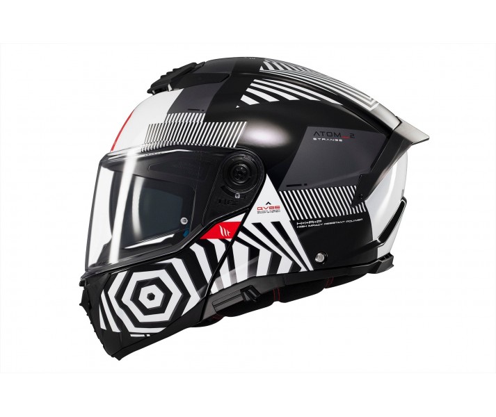 Casco Mt Atom 2 Sv Strange B2 Negro Blanco Brillo |1335C22121|