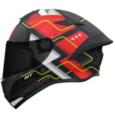 Casco Mt Targo S Brik C5 Negro Gris Rojo Brillo |1343C19251|