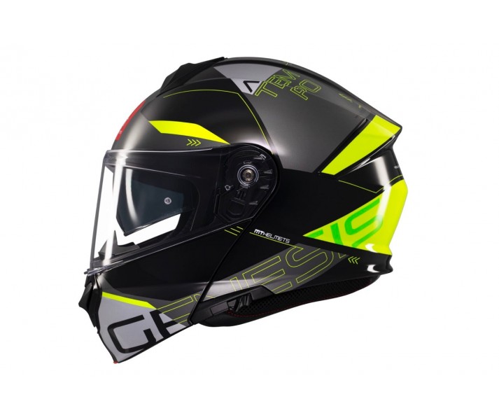 Casco Mt Genesis Sv Atempo B3 Negro Gris Amarillo Fluor Brillo |1347C24131|