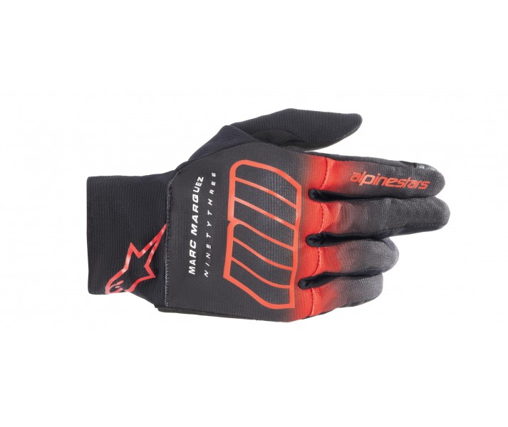 Guantes Alpinestars Aragon Negro Brillo Rojo Blanco |3569920-1342|