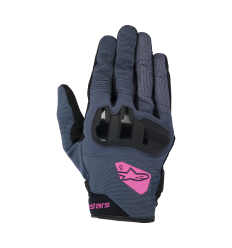 Guantes Alpinestars Mujer Chrome Asfalto Negro Morado |3580425-9227|
