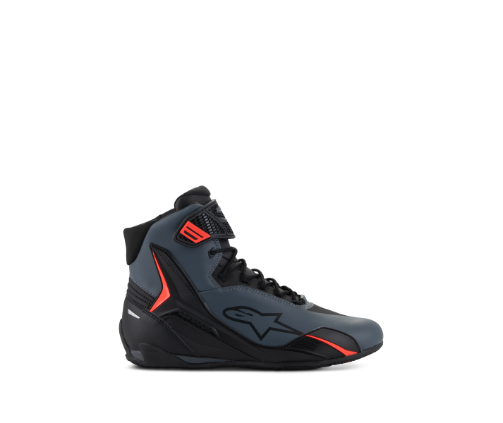 Zapatillas Alpinestars Faster-4 Negro Gris Rojo Fluor |2510425-1130|