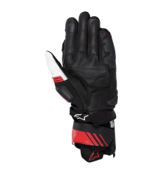 Guantes Alpinestars Gp Plus R V3 Leather Negro Blanco Rojo Brillo |3550825-1304|