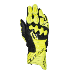 Guantes Alpinestars Gp Plus R V3 Leather Amarillo Fluor Negro |3550825-551|