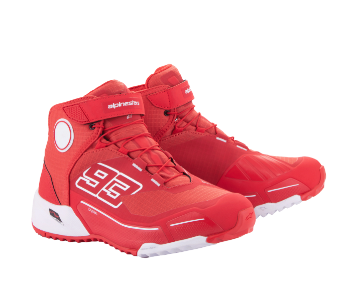 Zapatillas Alpinestars Mm93 Cr-X Drystar Riding Rojo Brillo Blanco |2611921-3012