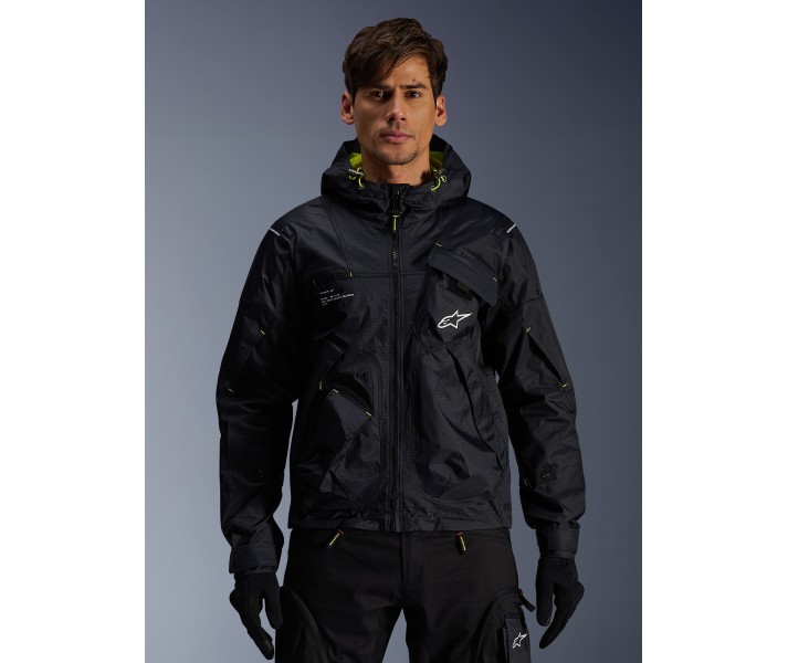 Chaqueta Alpinestars Mogress Air Negro Ponche Lima Blanco |3301625-1484|