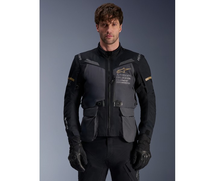 Chaqueta Alpinestars St-7 2L Gore-Tex® Gris Negro Caqui |3604124-9218|