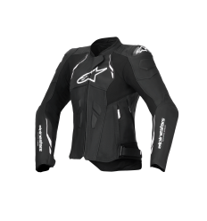 Chaqueta Alpinestars Mujer Dusk Leather Negro Blanco |3110225-12|