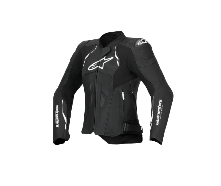 Chaqueta Alpinestars Mujer Dusk Leather Negro Blanco |3110225-12|