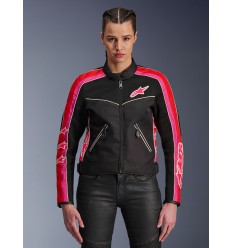 Chaqueta Alpinestars Mujer T-Dyno Air Negro Rojo Fucsia |3310725-1499|