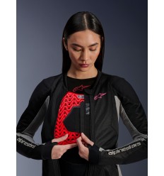 Chaqueta Alpinestars Mujer Troop-Air Negro Gris Rosa Fluor |3310325-1465|