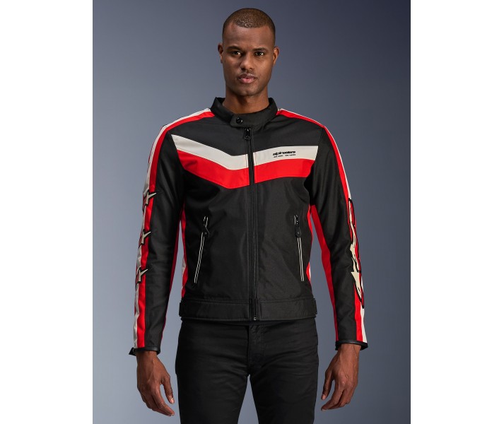 Chaqueta Alpinestars T-Dyno Wr Negro Rojo Brillo Crudo |3201625-1486|
