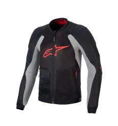 Chaqueta Alpinestars Troop-Air Negro Gris Rojo Brillo |3301225-1087|