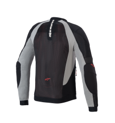Chaqueta Alpinestars Troop-Air Negro Gris Rojo Brillo |3301225-1087|
