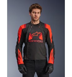 Chaqueta Alpinestars T-Stunt Air Negro Rojo Fluor |3301825-1365|
