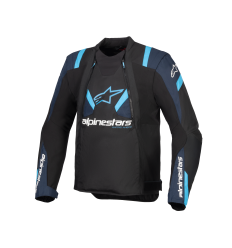 Chaqueta Alpinestars T-Stunt Air Negro Azul Brillo |3301825-1386|