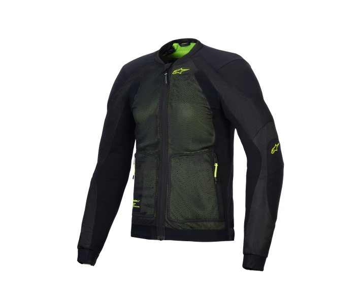 Chaqueta Alpinestars Troop-Air Negro Amarillo Fluor |3301225-168|
