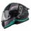 Casco Nzi Combi 3 Duo Orbe Negro Turquesa Antracita Mate