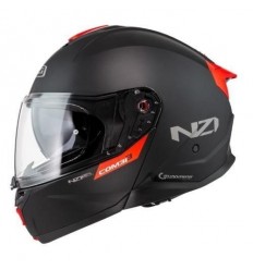 Casco Nzi Combi 3 Duo Solid Negro Rojo Mate |150374A011|