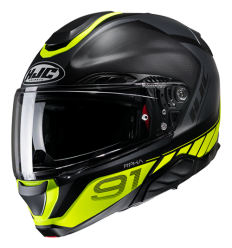 Casco Hjc Rpha91 Rafino Negro Amarillo Fluor |14757305|