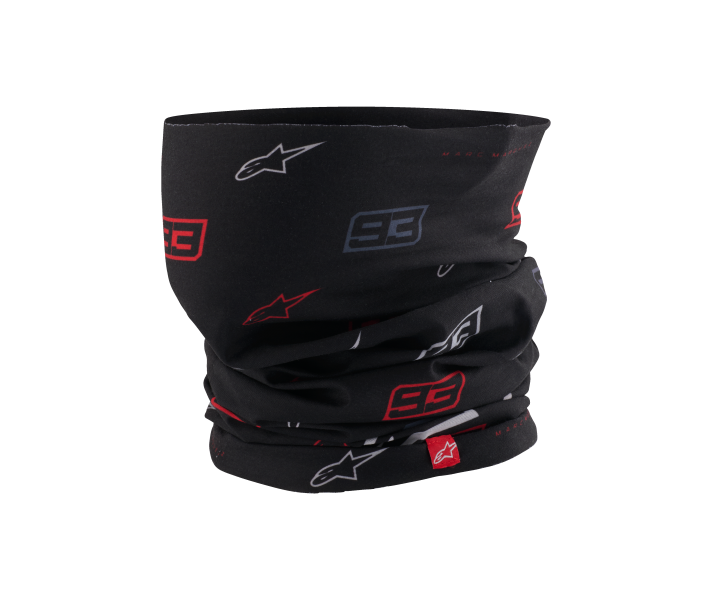 Cubrecuellos Alpinestars Mm93 Negro Rojo Brillo Blanco |4759919-1342|