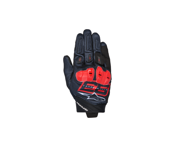 Guantes Alpinestars Mm93 Spx 1 Negro Rojo Brillo Blanco |3570325-1342|