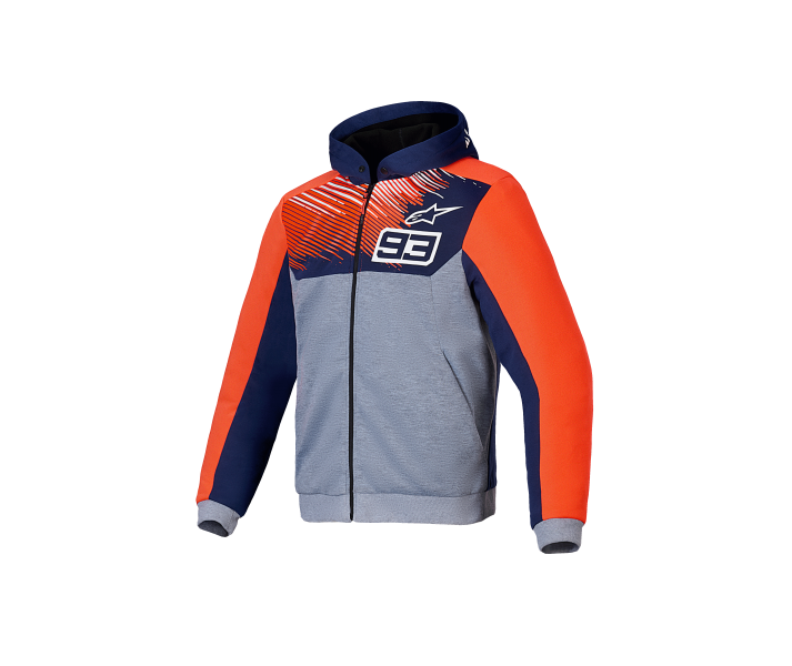 Sudadera Deportiva Alpinestars Mm93 Chrome V2 Azul Gris Rojo |4200725-7234|