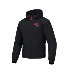 Sudadera Deportiva Alpinestars Mm93 Chrome V2 Negro Rojo Brillo |4200625-1303|