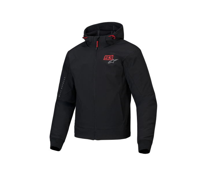 Sudadera Deportiva Alpinestars Mm93 Chrome V2 Negro Rojo Brillo |4200625-1303|