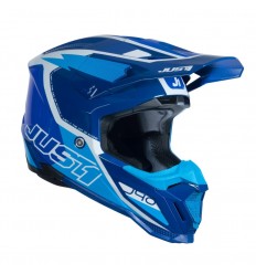 Casco Just1 J-40 Flash Blanco Azul |6060170112002|