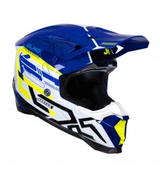 Casco Just1 J-40 Mission Azul Blanco Negro |6060170112004|