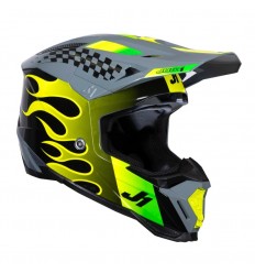 Casco Just1 J-40 Sixties Amarillo Negro Gris |6060170131003|