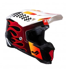 Casco Just1 J-40 Sixties Azul Negro Blanco |6060170101003|