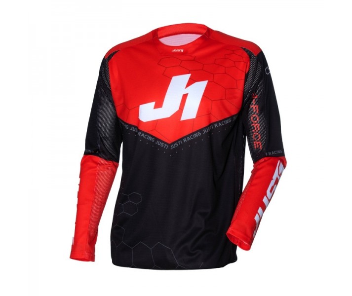 Camiseta Mx Just1 J-Force Hexa Rojo Negro Blanco |6950020071004|