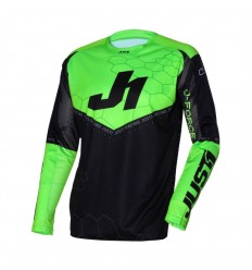 Camiseta Mx Just1 J-Force Hexa Verde Fluor Negro |6950020094004|