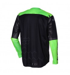 Camiseta Mx Just1 J-Force Hexa Verde Fluor Negro |6950020094004|