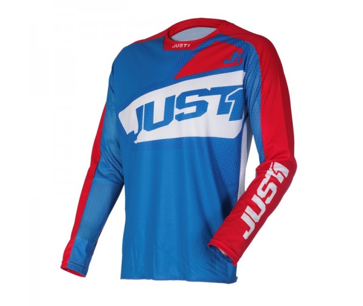 Camiseta Mx Just1 J-Force Vertigo Azul Blanco Rojo |6950020012002|