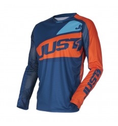 Camiseta Mx Just1 J-Force Vertigo Azul Naranja |6950020051002|