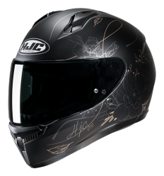 Casco Hjc Infantil C10 Epik Negro Gris Dorado |10077904|