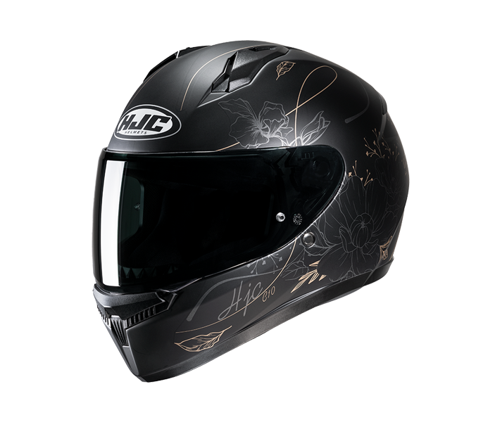 Casco Hjc Infantil C10 Epik Negro Gris Dorado |10077904|