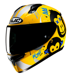 Casco Hjc Infantil C10 Geti Amarillo Gris Negro |10137304|