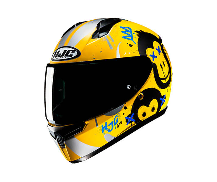 Casco Hjc Infantil C10 Geti Amarillo Gris Negro |10137304|