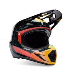 Casco Fox V3 Rs Grid Negro Naranja |33528-016|