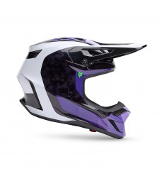 Casco Fox V3 Rs Grid Negro Morado |33528-166|